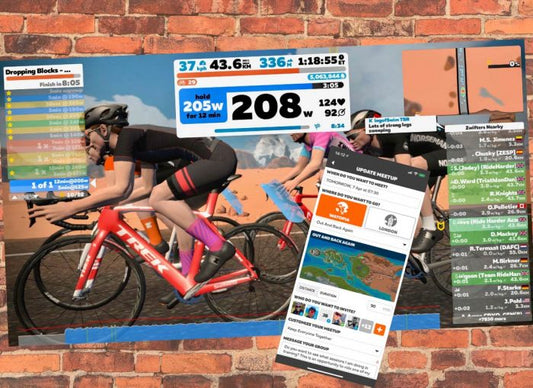 Group workout using Zwift meetups
