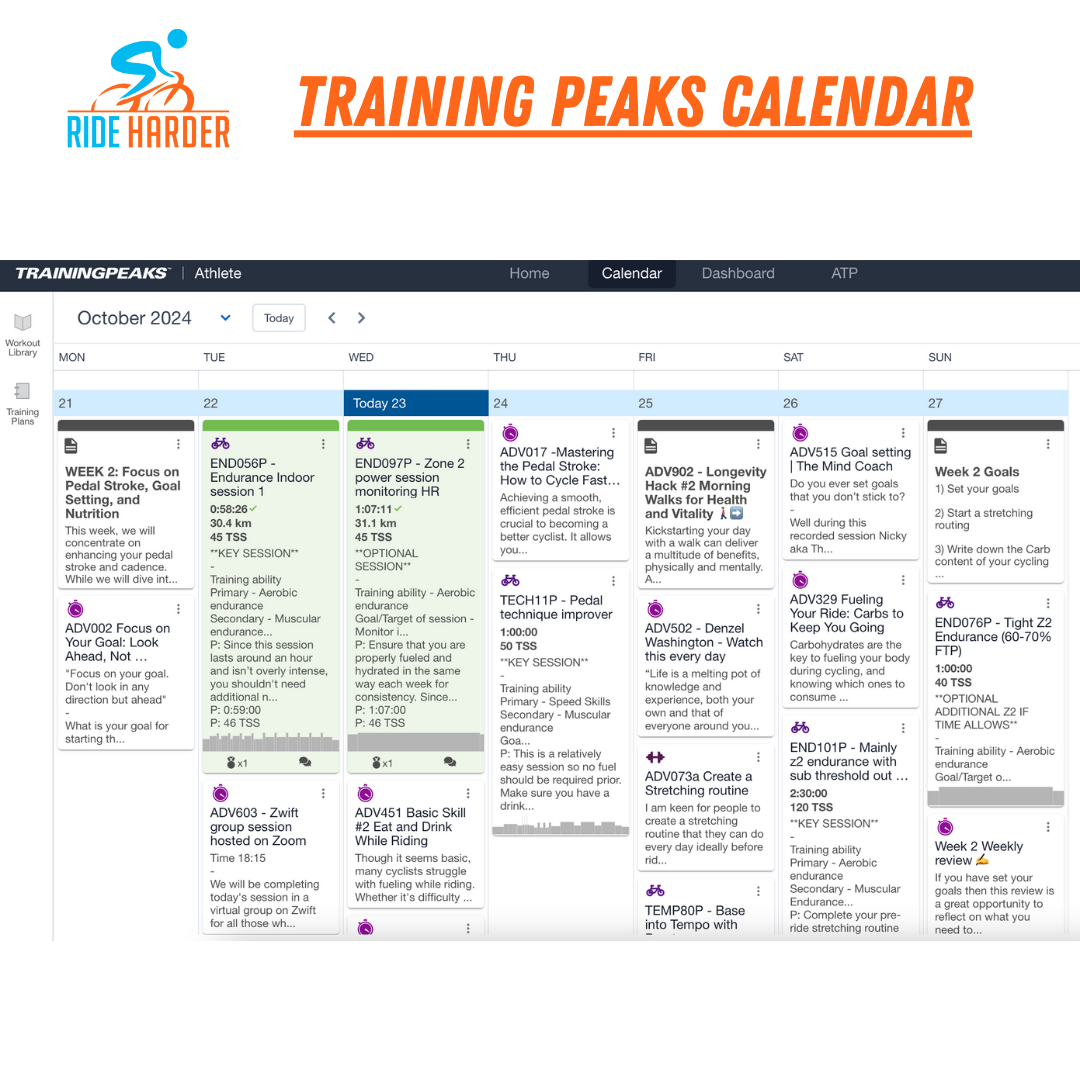 Ride Harder Plan 12 weeks image 2