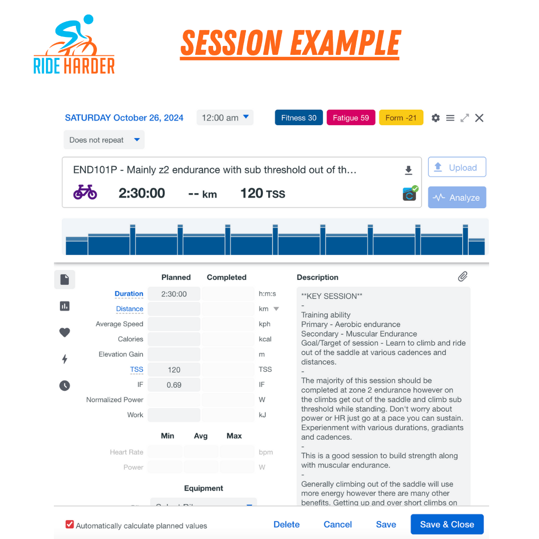 Ride Harder Plan 12 weeks image 3