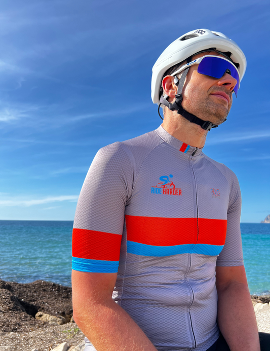 WorldTour Waffle Aero Cycling Jersey - Grey
