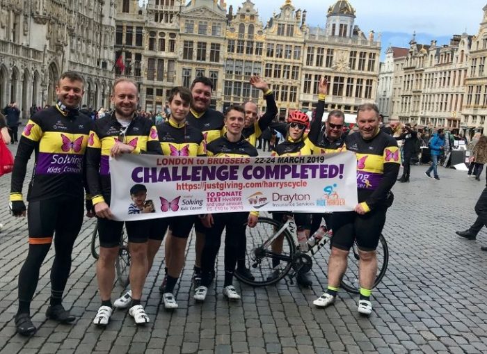 London to Brussels charity ride
