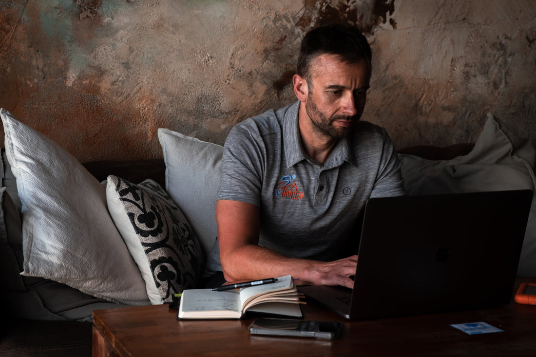 cycle coach on laptop